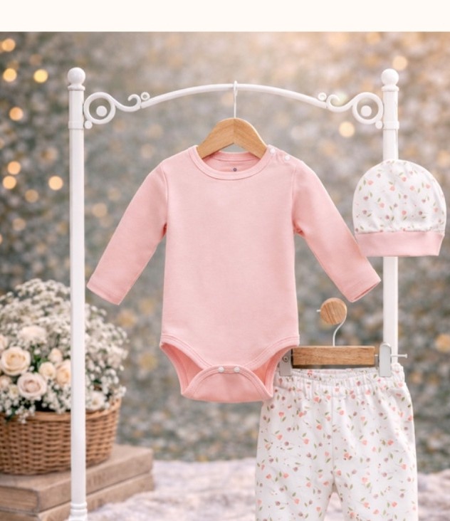 Blush Blossom Baby Set