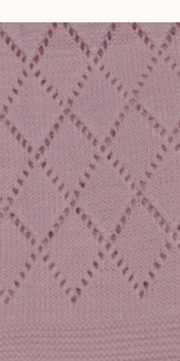 Blush Diamond Comfort Knitted Baby Blanket