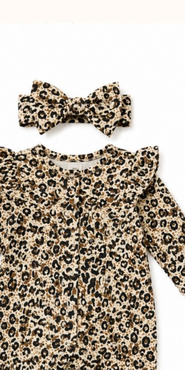 Leopard Latte Romper