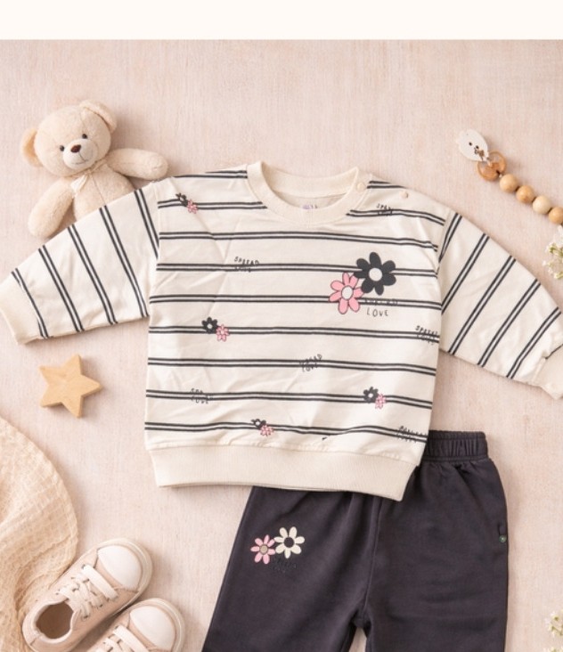 Midnight Blossom Lounge Set