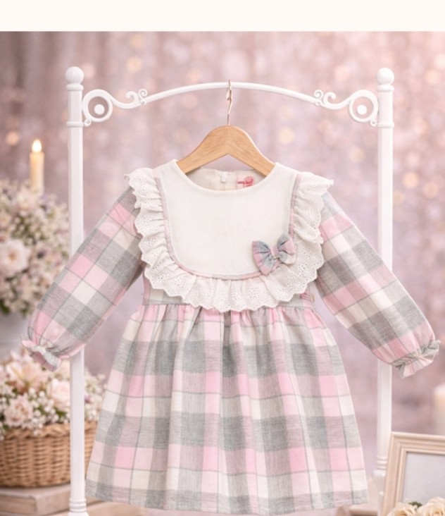 The Pastel Plaid Ruffle Dress